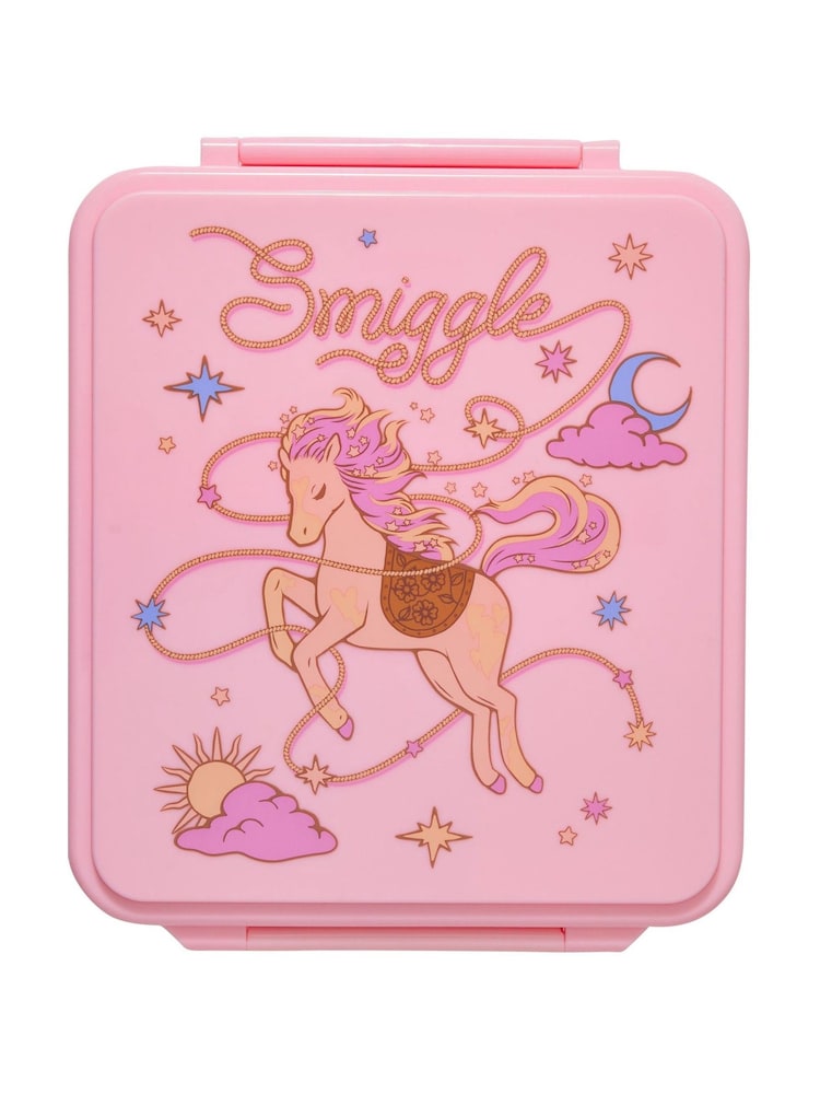 Smiggle Pink Wildflower Bento Lunchbox With Insulated Food Jar - Image 2 of 4 Smiggle Pink Wildflower Bento Lunchbox With Insulated Food Jar - Image 2 of 4