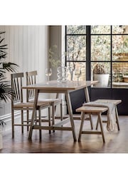 Gallery Home Prairie Cream Leroy Trestle Table - Image 2 of 6