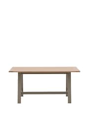 Gallery Home Prairie Cream Leroy Trestle Table - Image 4 of 6