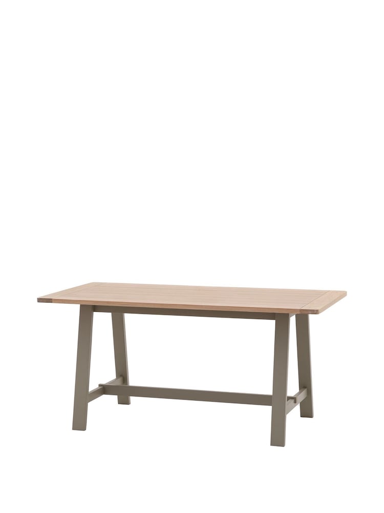 Gallery Home Prairie Cream Leroy Trestle Table - Image 6 of 6