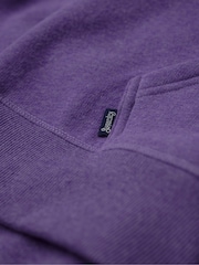 Superdry Purple Essential Logo 100% Cotton Zip Hoodie - Image 6 of 6
