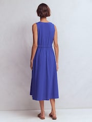 Boden Blue Delphine Midi Jersey Dress - Image 3 of 6