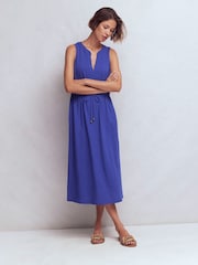 Boden Blue Delphine Midi Jersey Dress - Image 4 of 6