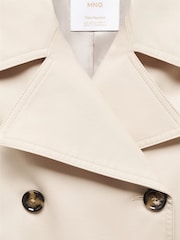 Mango Brown Double-Button Trench Coat - Image 8 of 8