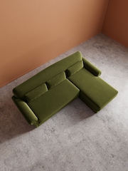 Swoon Fern Aberton Easy Velvet Right Hand Corner Sofa - Image 5 of 6