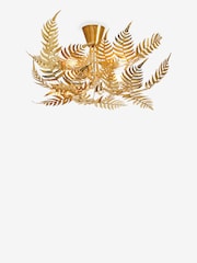 Clarke and Clarke Gold Gold Leaf Chandelier - Image 5 of 5
