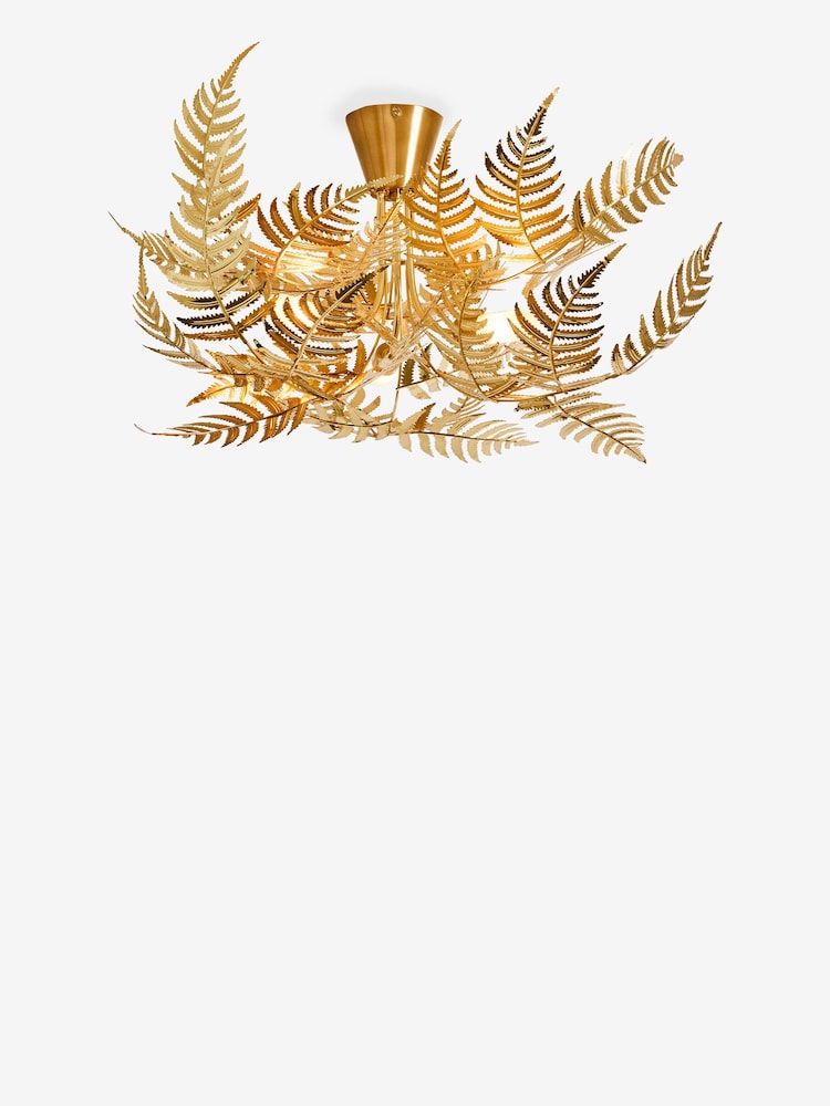 Clarke and Clarke Gold Gold Leaf Chandelier - Image 5 of 5 Clarke and Clarke Gold Gold Leaf Chandelier - Image 5 of 5