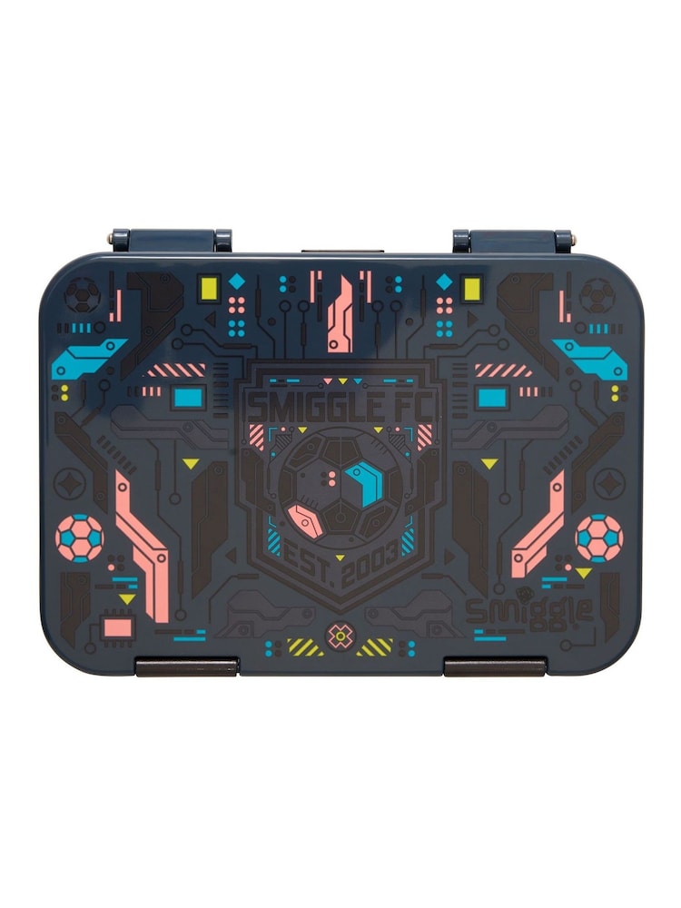 Smiggle Grey Power Play Medium Bento Lunchbox - Image 2 of 4
