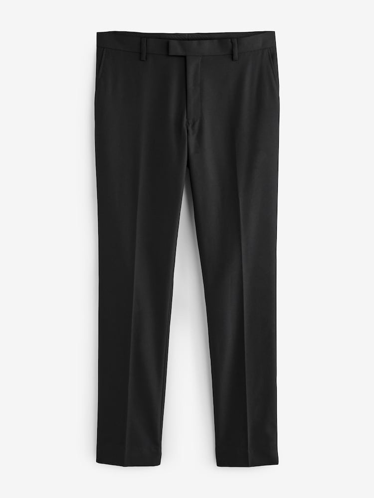 Black Tape Detail Slim Fit Tuxedo Suit Trousers - Image 6 of 10