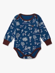 Muddy Puddles Blue Thermal Baselayer Babygrow - Image 1 of 2