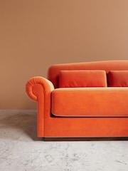 Swoon Burnt Orange Aberton Easy Velvet Right Hand Corner Sofa - Image 4 of 6