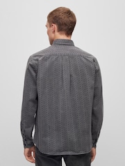 BOSS Grey Lambey 100% Cotton Shirt - Image 2 of 6