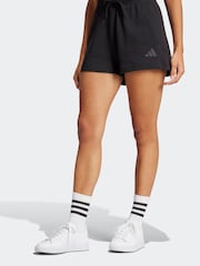 adidas Black ALL SZN French Terry 100% Cotton Shorts - Image 3 of 7