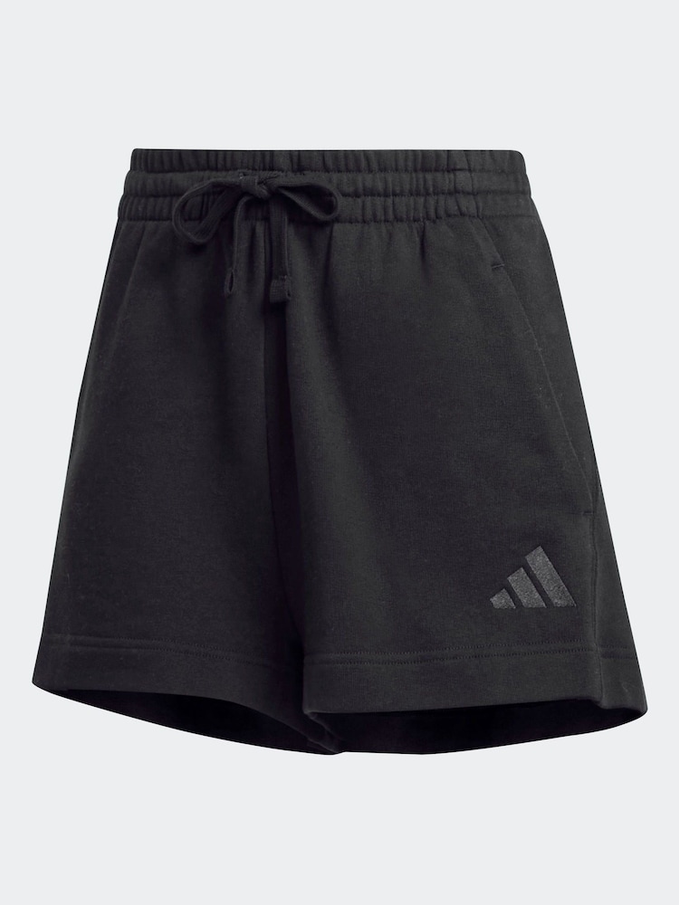 adidas Black ALL SZN French Terry 100% Cotton Shorts - Image 7 of 7