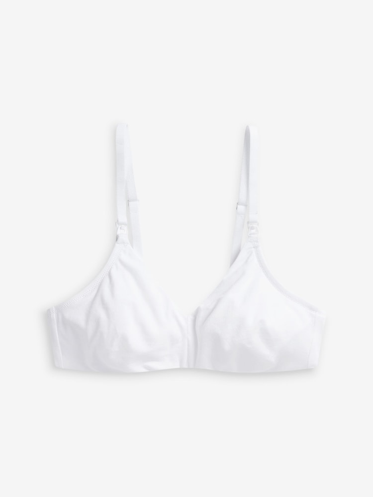 Черный/белый/телесный - Nursing Cotton Blend Ultimate Comfort Bras 3 Pack B-G - Image 5 of 5