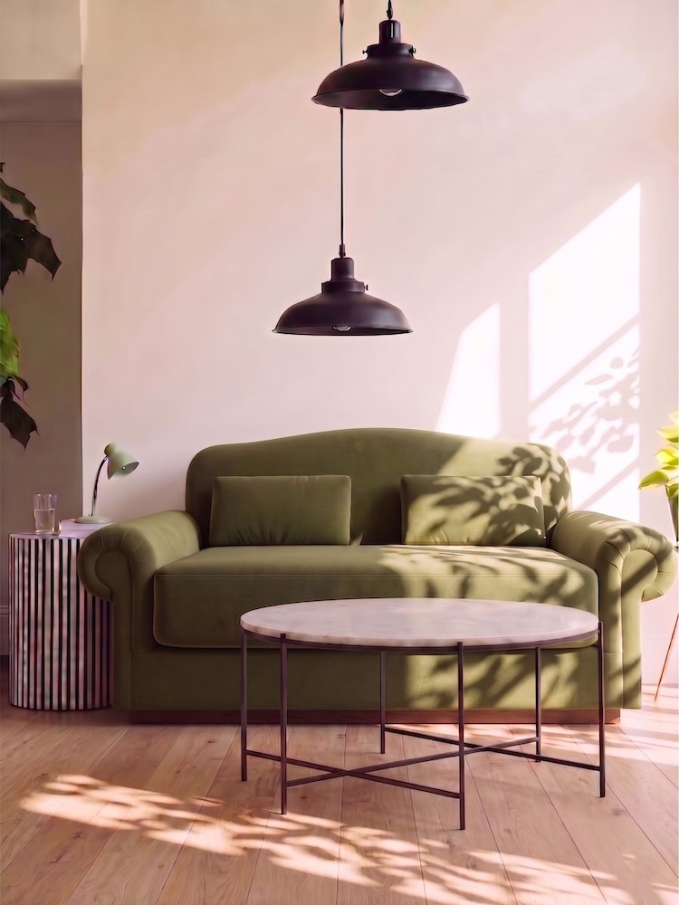 Swoon Fern Aberton Easy Velvet 2 Seater Sofa - Image 1 of 6 Swoon Fern Aberton Easy Velvet 2 Seater Sofa - Image 1 of 6