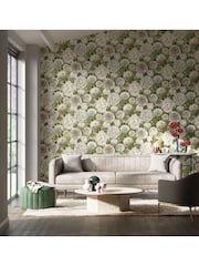 Harlequin White Dahlia 10.05M Wallpaper - Image 1 of 2