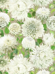 Harlequin White Dahlia 10.05M Wallpaper - Image 2 of 2