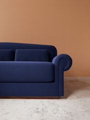 Swoon Ink Aberton Easy Velvet Left Hand Corner Sofa - Image 3 of 6