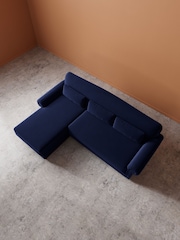 Swoon Ink Aberton Easy Velvet Left Hand Corner Sofa - Image 5 of 6