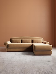 Swoon Biscuit Aberton Easy Velvet Right Hand Corner Sofa - Image 2 of 6