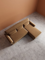 Swoon Biscuit Aberton Easy Velvet Right Hand Corner Sofa - Image 5 of 6