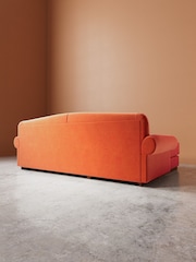 Swoon Burnt Orange Aberton Easy Velvet Left Hand Corner Sofa - Image 6 of 6