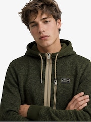 Superdry Green Storm Fleece Zip Hoodie - Image 4 of 7