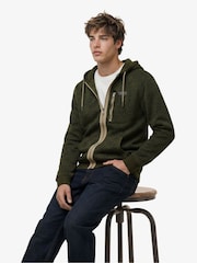 Superdry Green Storm Fleece Zip Hoodie - Image 5 of 7