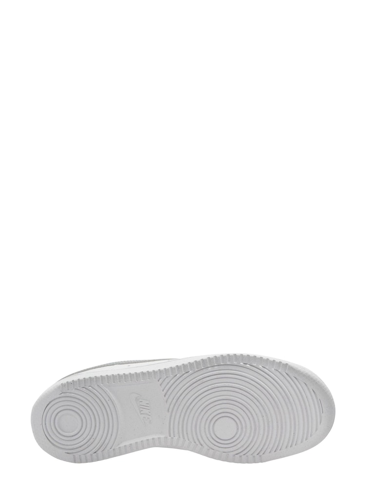 Nike White/Silver Court Vision Low Trainers - Image 4 of 4