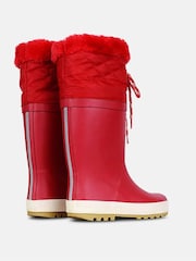 Muddy Puddles Red Fleece Lined Puddleflex Wellies - Image 5 of 5