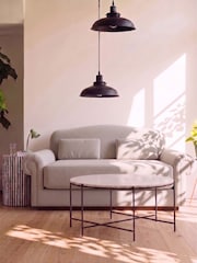 Swoon Ecru Aberton Easy Velvet 2 Seater Sofa - Image 1 of 6