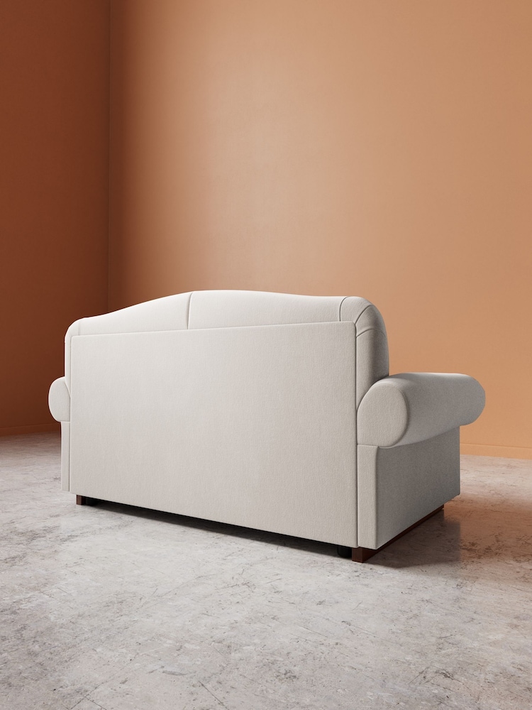 Swoon Ecru Aberton Easy Velvet 2 Seater Sofa - Image 6 of 6 Swoon Ecru Aberton Easy Velvet 2 Seater Sofa - Image 6 of 6