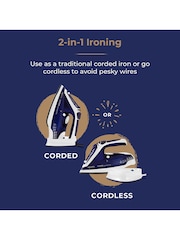 Tower Blue 2400W Cordless Iron - Image 3 of 8