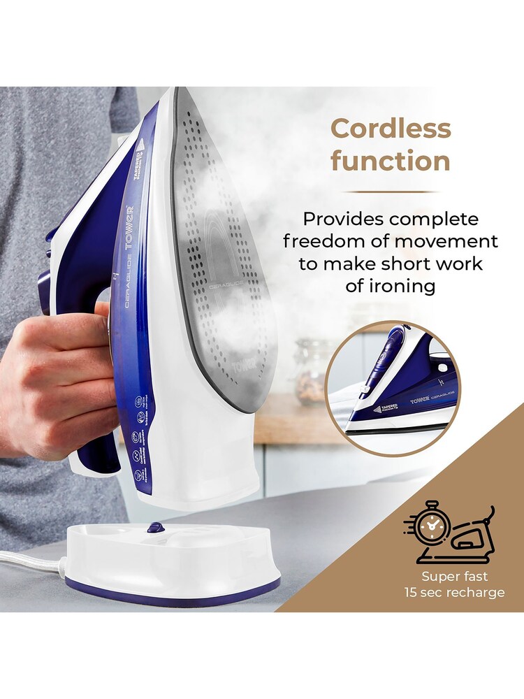 Tower Blue 2400W Cordless Iron - Image 8 of 8