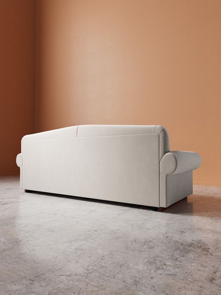 Swoon Ecru Aberton Easy Velvet 3 Seater Sofa - Image 6 of 6 Swoon Ecru Aberton Easy Velvet 3 Seater Sofa - Image 6 of 6