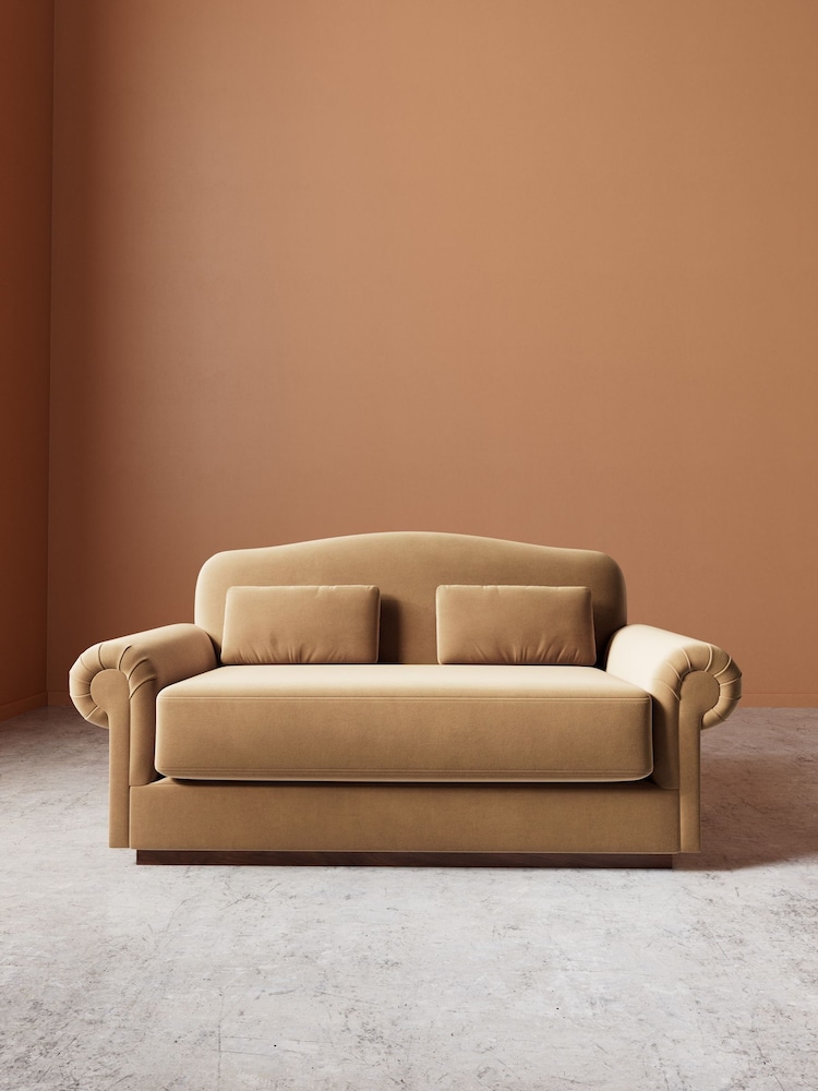 Swoon Biscuit Aberton Easy Velvet 2 Seater Sofa - Image 2 of 5 Swoon Biscuit Aberton Easy Velvet 2 Seater Sofa - Image 2 of 5