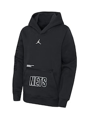 Fanatics Youth 100% Cotton Brooklyn Nets Jordan Statement Courtside Black Hoodie - Image 2 of 3