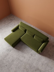 Swoon Fern Aberton Easy Velvet Left Hand Corner Sofa - Image 5 of 6