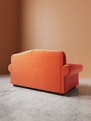 Swoon Burnt Orange Aberton Easy Velvet 2 Seater Sofa - Image 6 of 6