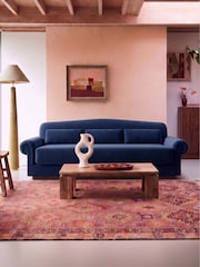Swoon Ink Aberton Easy Velvet 3 Seater Sofa - Image 1 of 6