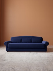 Swoon Ink Aberton Easy Velvet 3 Seater Sofa - Image 2 of 6
