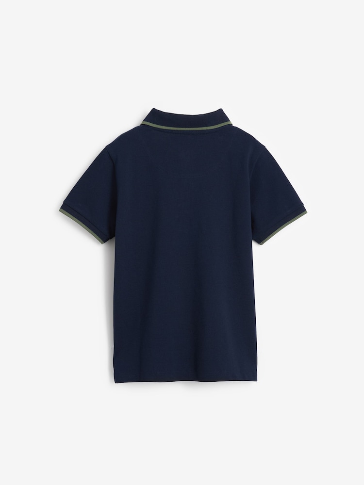 Paul Smith Junior Boys Short Sleeve Signature 100% Cotton Polo Shirt - Image 2 of 4