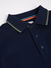 Paul Smith Junior Boys Short Sleeve Signature 100% Cotton Polo Shirt - Image 3 of 4