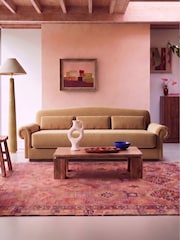 Swoon Biscuit Aberton Easy Velvet 3 Seater Sofa - Image 1 of 6