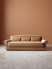 Swoon Biscuit Aberton Easy Velvet 3 Seater Sofa - Image 2 of 6