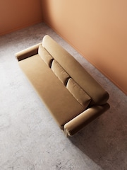 Swoon Biscuit Aberton Easy Velvet 3 Seater Sofa - Image 5 of 6