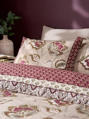 Catherine Lansfield Red Kashmir Easy Care Duvet Cover and Pillowcase Set - Image 3 of 4