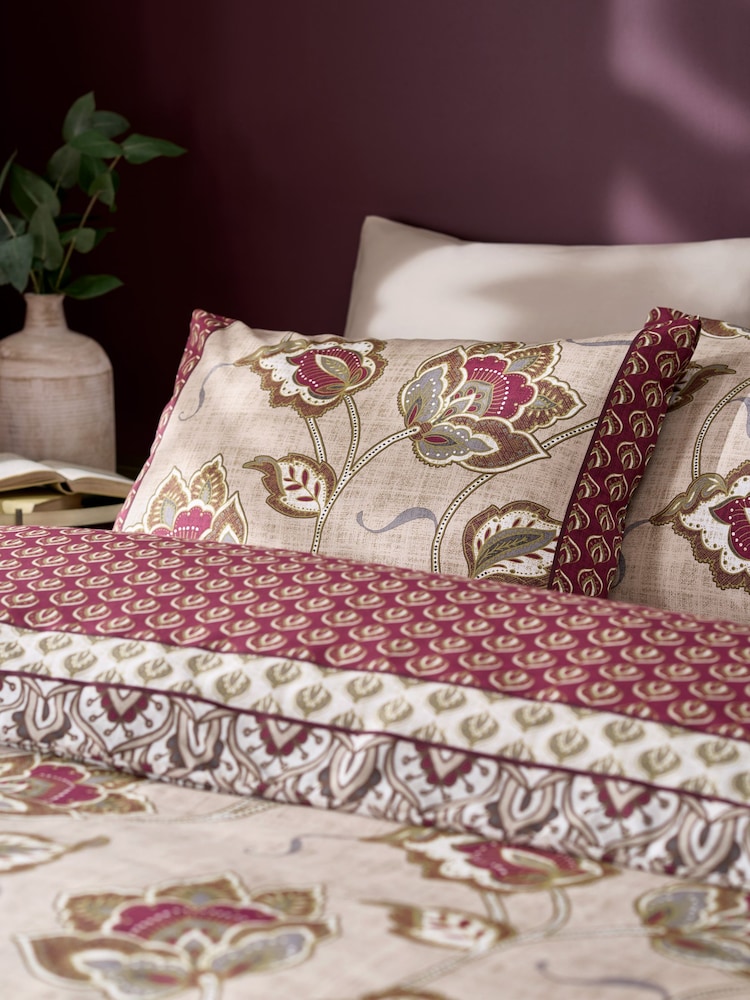 Buy Catherine Lansfield Red Kashmir Easy Care Duvet Cover and