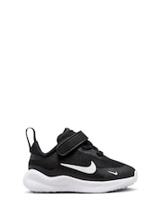 Nike Black/White Infant Revolution 7 Trainers - Image 1 of 11